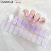 UV gel nail sticker semi-cured