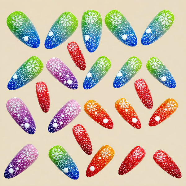 24pcs/Set Press On Nails Y1236