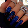 Navy blue ombre