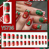 Elk Christmas Gift Striped Red with Green Glitter Armor