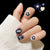 Semi-cured gel uv strips short nails 58DT