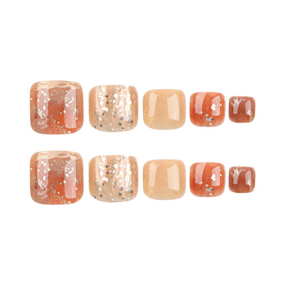 Press On Toe nails Set 24pcs/set JP3218