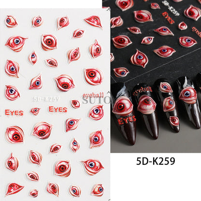 5D Nails Art Stickers Self-Adhesive Nails Decals