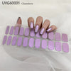 UV gel nail sticker semi-cured