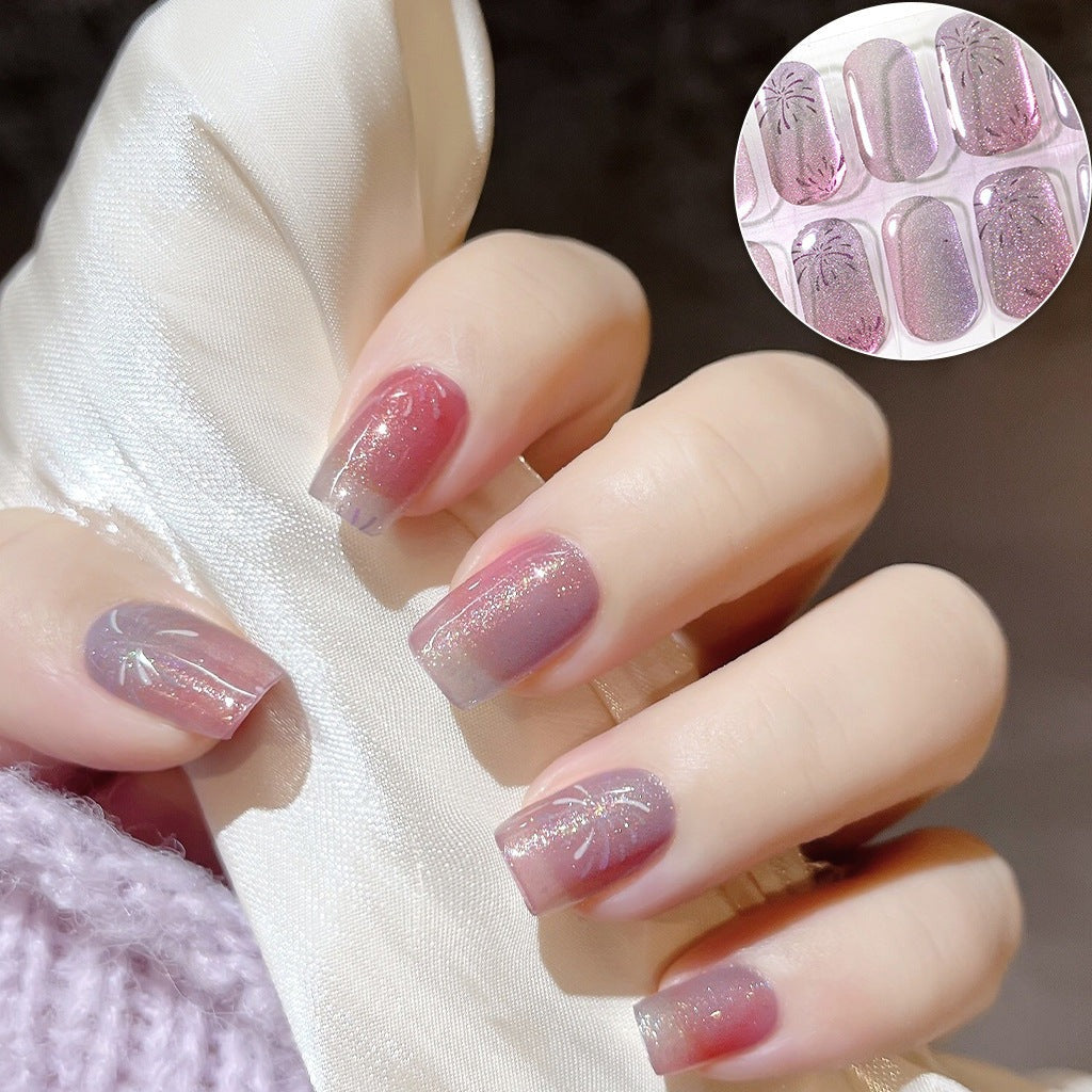 Semicured UV gel nail sticker kit ES-269 (Sparkling Powder)