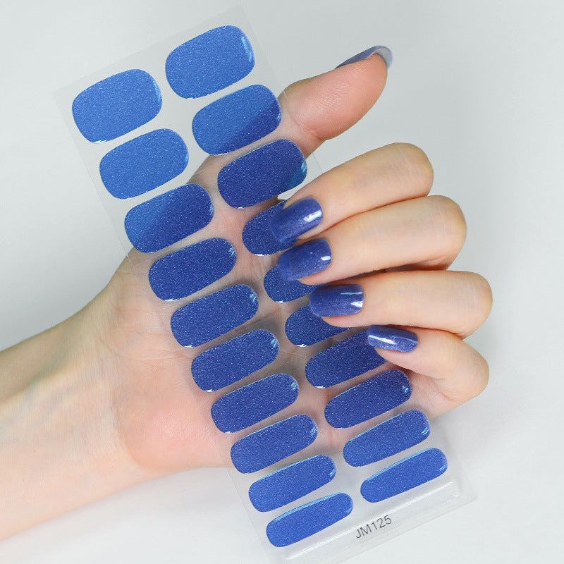 Semicured UV gel nail sticker kit