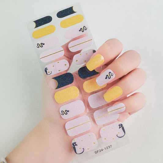 Semicured UV gel nail stickers SF21-1237