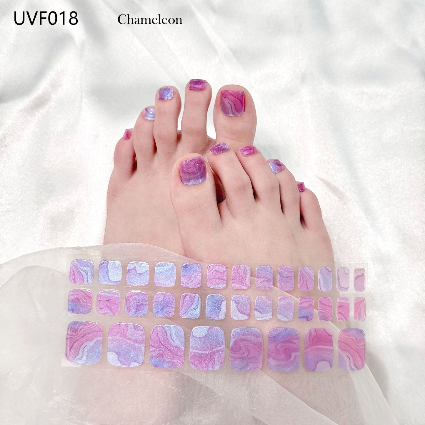 Pedicure Gel Nail Strips UVF018