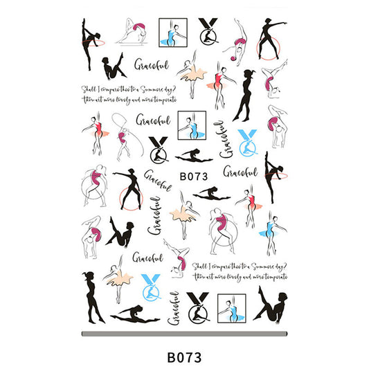 Nails Art Stickers Sports Event Series R128-B073