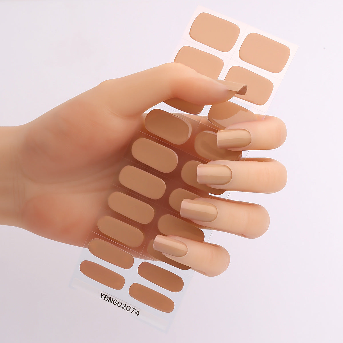 Semicured UV gel nail sticker kit