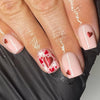 Red love manicure