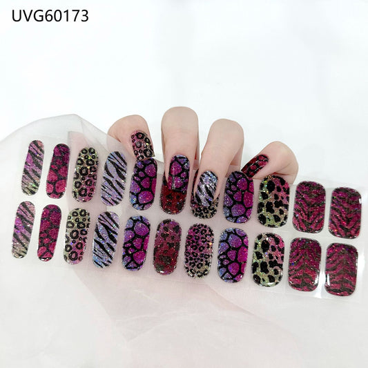 Semicured UV gel nail sticker kit UVG60173