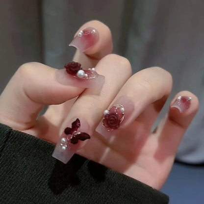 Spicy girl explodes and flashes through fake nail