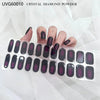 UV gel nail sticker semi-cured