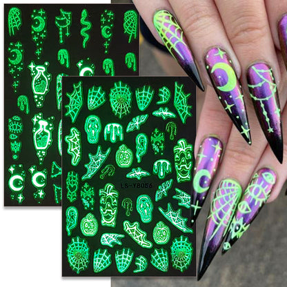 Nails Art Stickers 3D Self-Adhesive Nails Decals