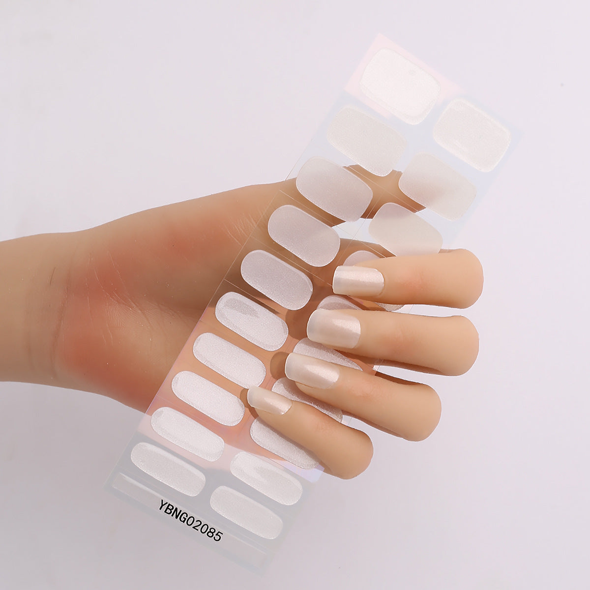 Semicured UV gel nail sticker kit