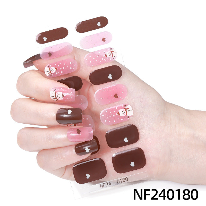 Semicured UV gel nail sticker kit NF240180