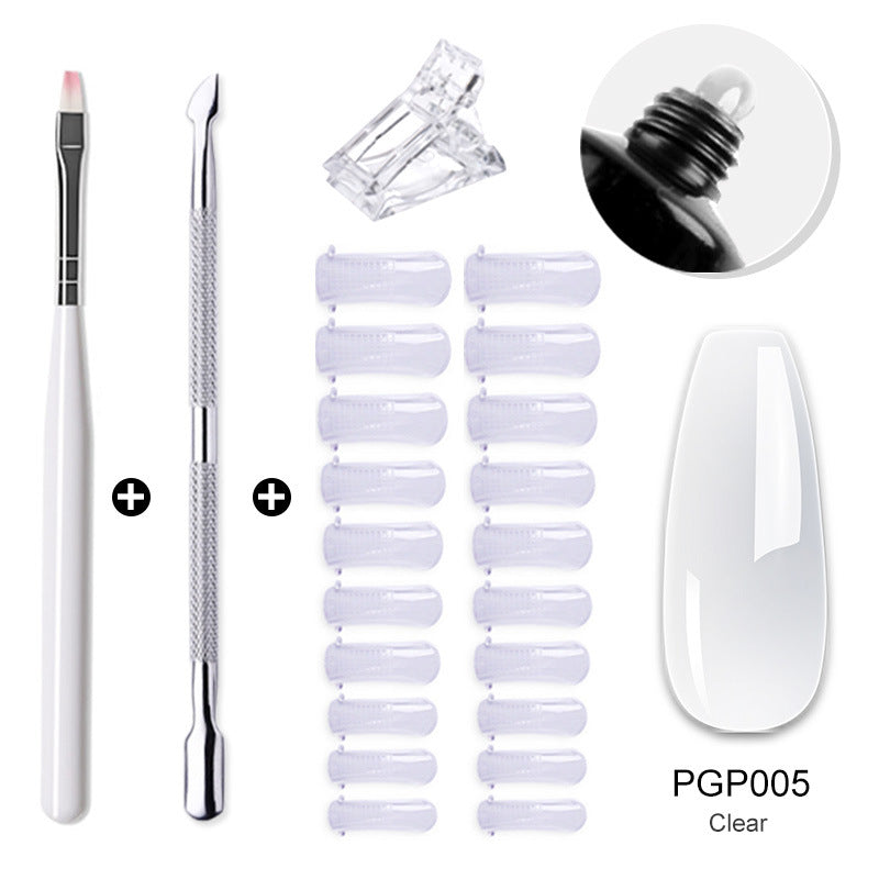 Nail enhancement crystal extender kit