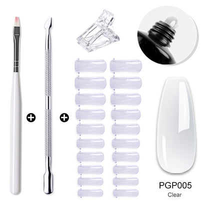 Nail enhancement crystal extender kit