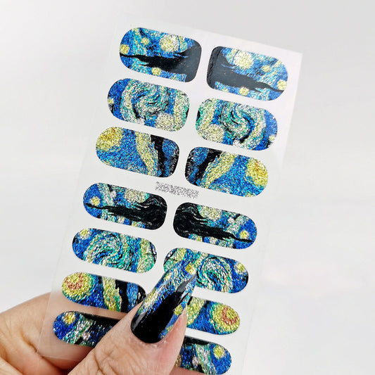 Nail wraps Second Van Gogh Decal