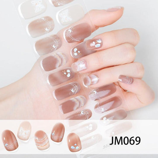 Semi-cured Gel Nail Strips JM069