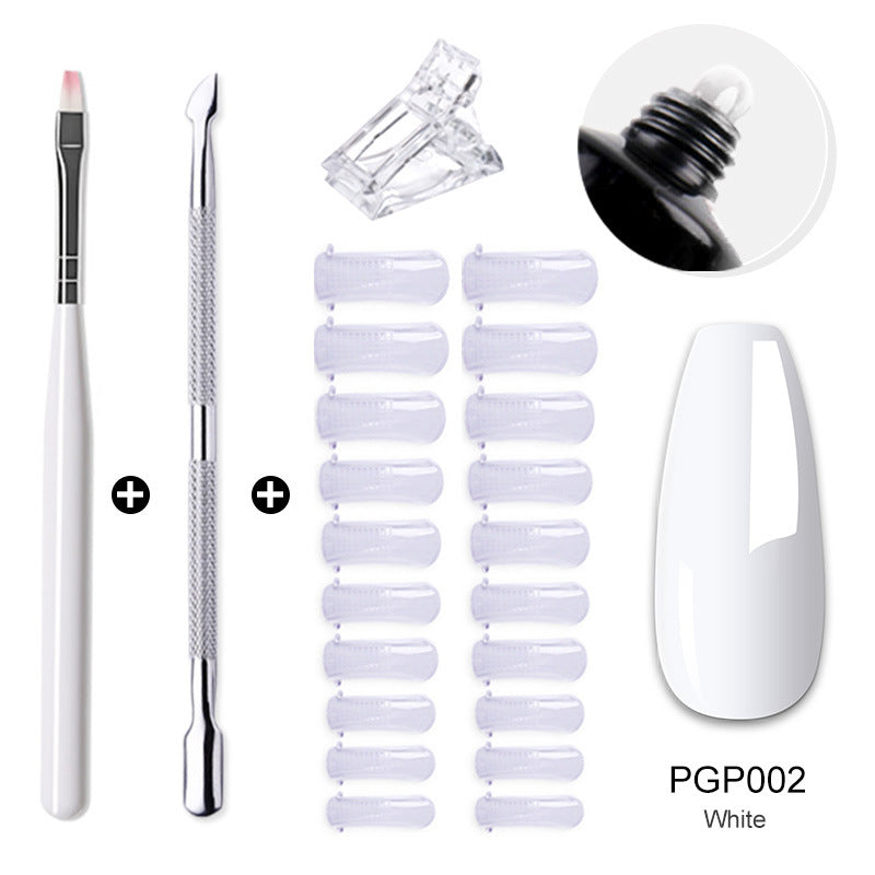 Nail enhancement crystal extender kit