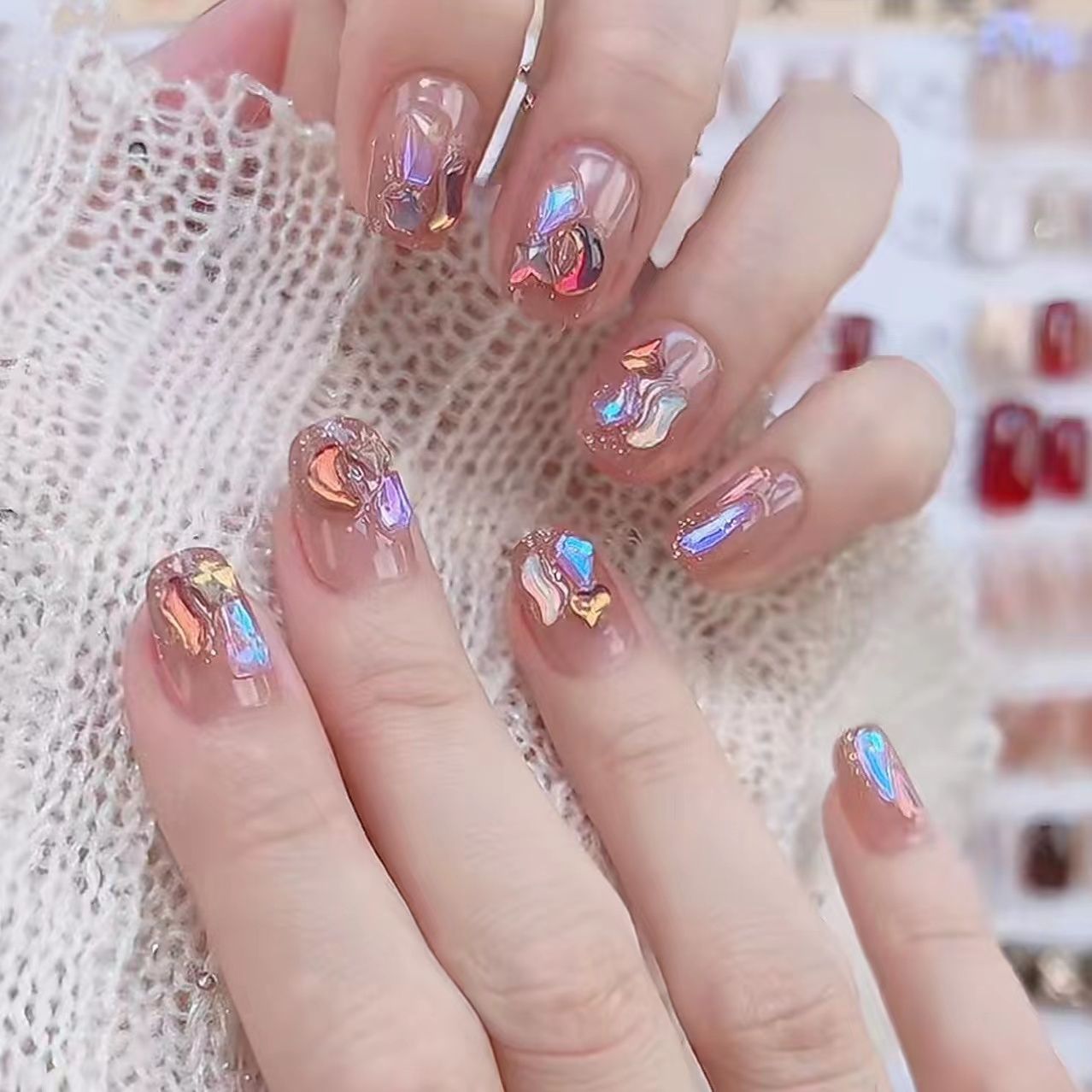 Explosive Flash Butterfly Spring/Summer Wearing fake nail