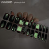 UV gel nail sticker semi-cured