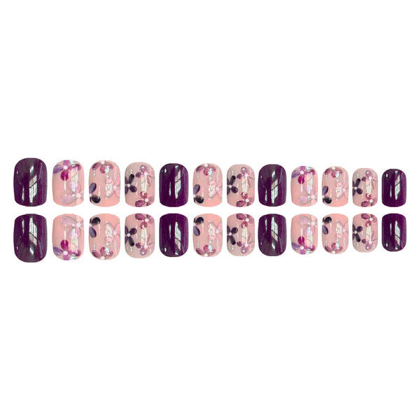 Purple flower ombre