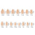 150 pieces seamless matte French fake nail