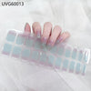 UV gel nail sticker semi-cured