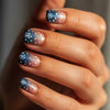 24 pieces of glossy snowflakes