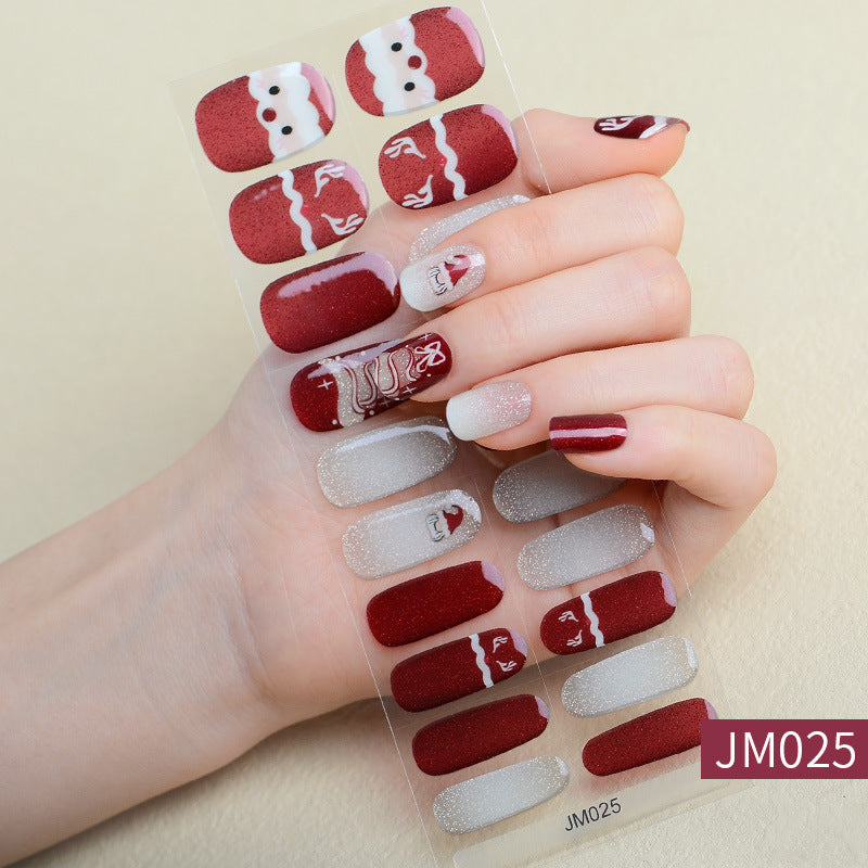 Semi-Cured Gel Nail sticker JM025（20PCS）