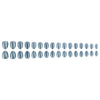 32 pieces of haze blue