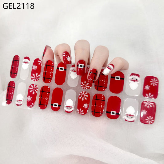 Semicured UV gel nail sticker kit UVG60089