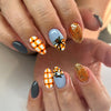 Orange Cute Pumpkin Plaid