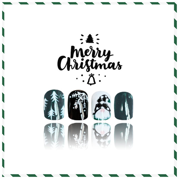 24pcs/Set Press On Nails JB950