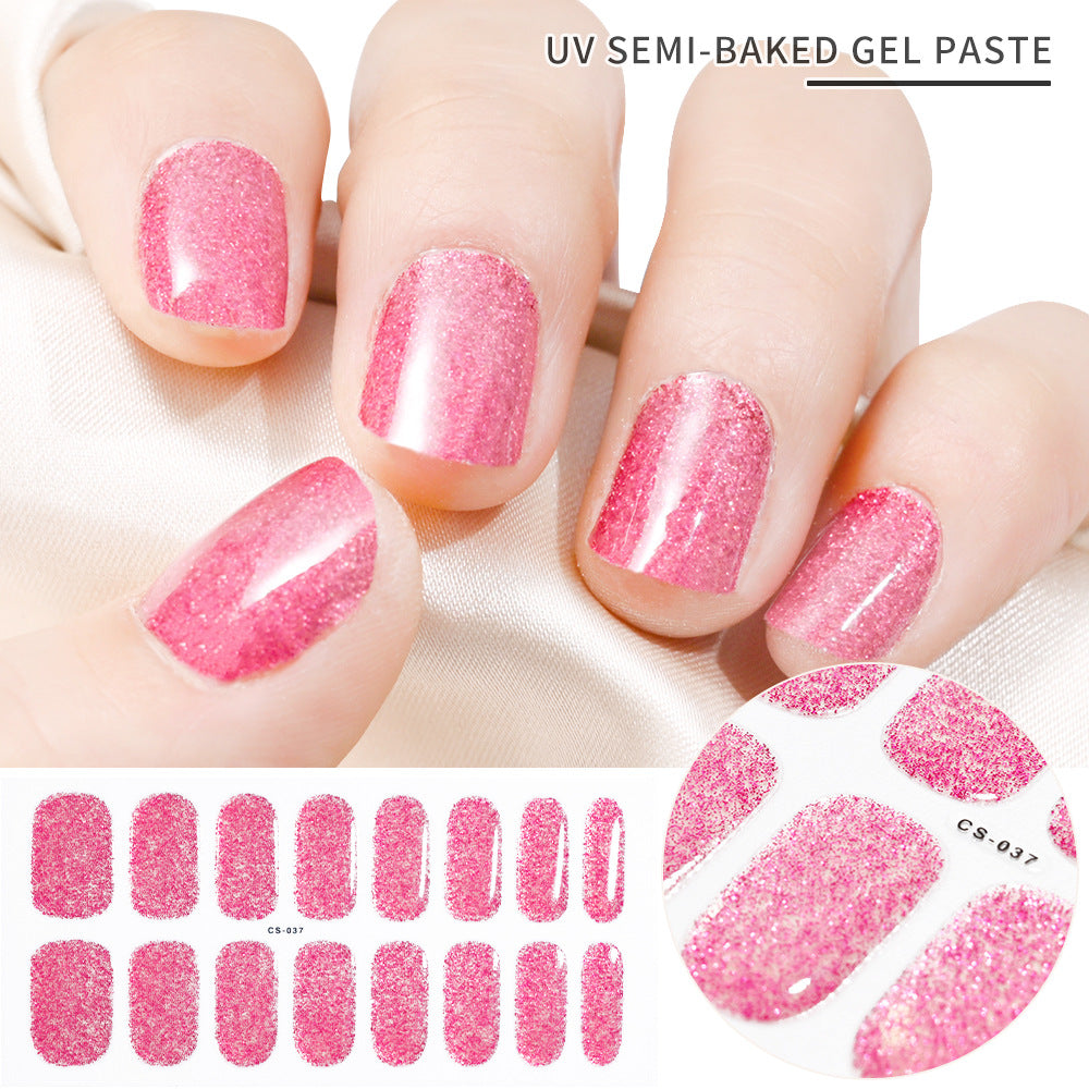 Semicured UV gel nail sticker kit CS-037