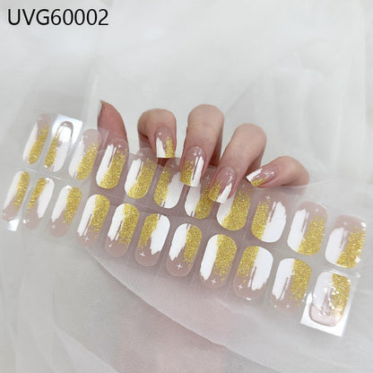 Semicured UV gel nail sticker kit UVG60002