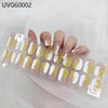 UV gel nail sticker semi-cured