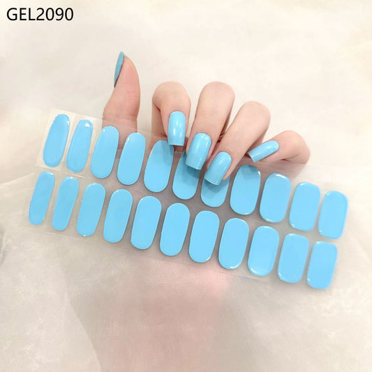 Semicured UV gel nail sticker kit UVG60077