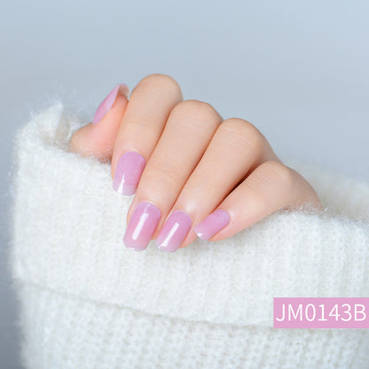 Semicured UV gel nail sticker kit