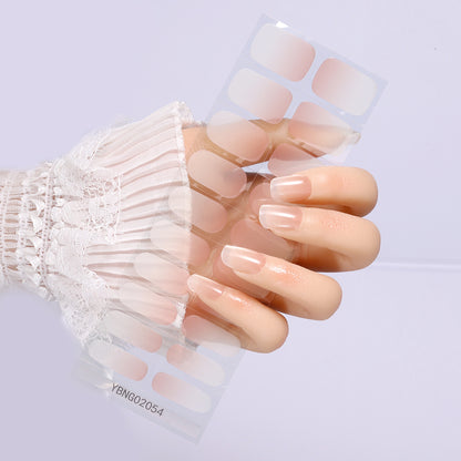 Semicured UV gel nail sticker kit