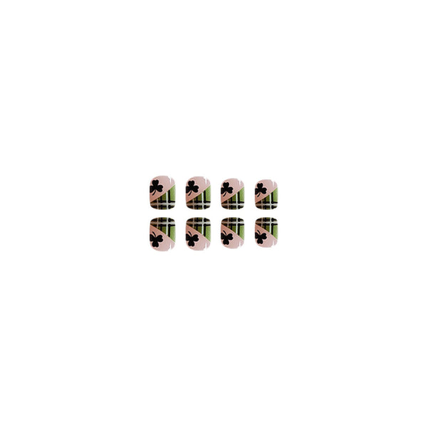 Clover Short Square fake nail