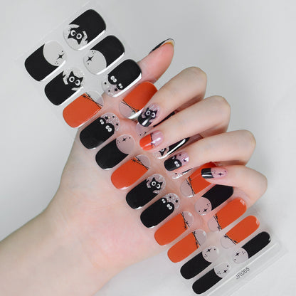 Semicured UV gel nail sticker kit