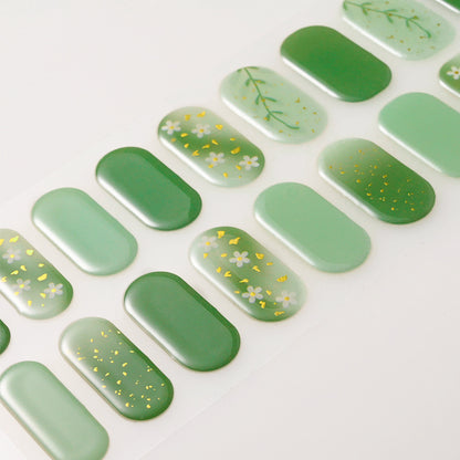 Semicured UV gel nail sticker kit JTTX-002 (22 fingers)