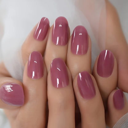 Oval false nails