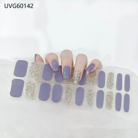 Semicured UV gel nail sticker kit UVG60142