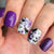 Purple glitter ghost web
