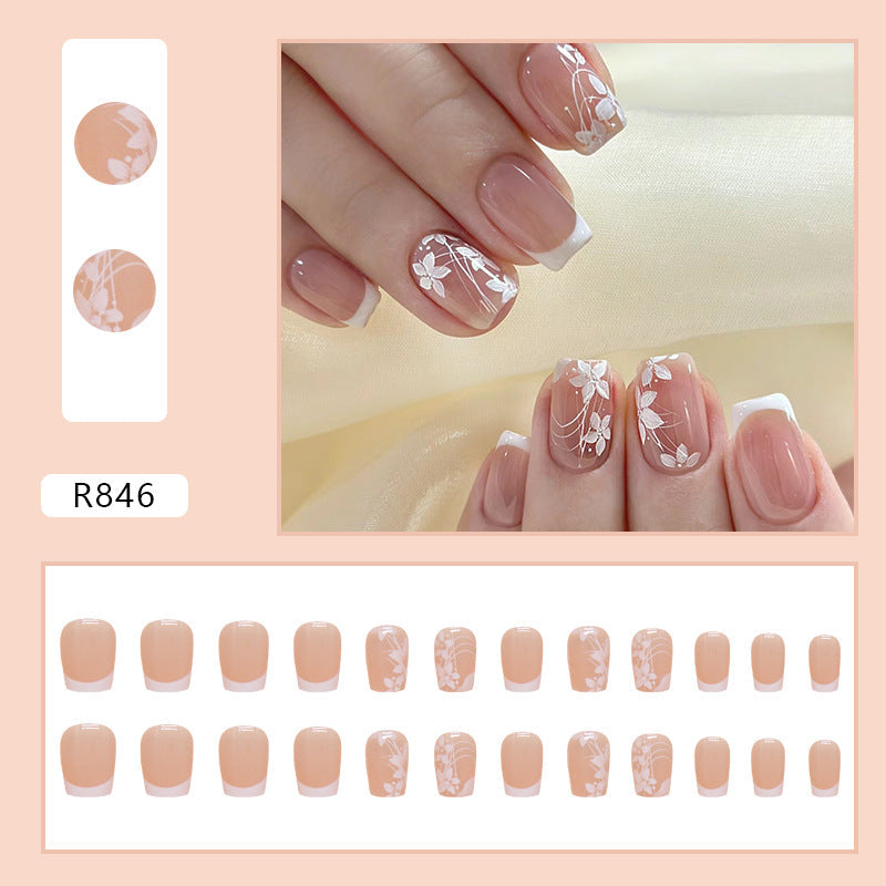 24Pcs press on nail R846